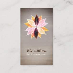 Carte De Visite Russe Lotus Fleur Yoga Méditation holistique