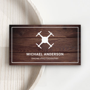 Carte De Visite Rustic Barn Wood Modern Drone Photographie
