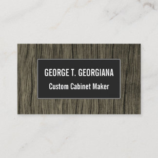 Carte De Visite Rustic Faux Wood Look Pattern Business Card