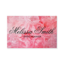 Carte de visite rustique de vieux rose rose