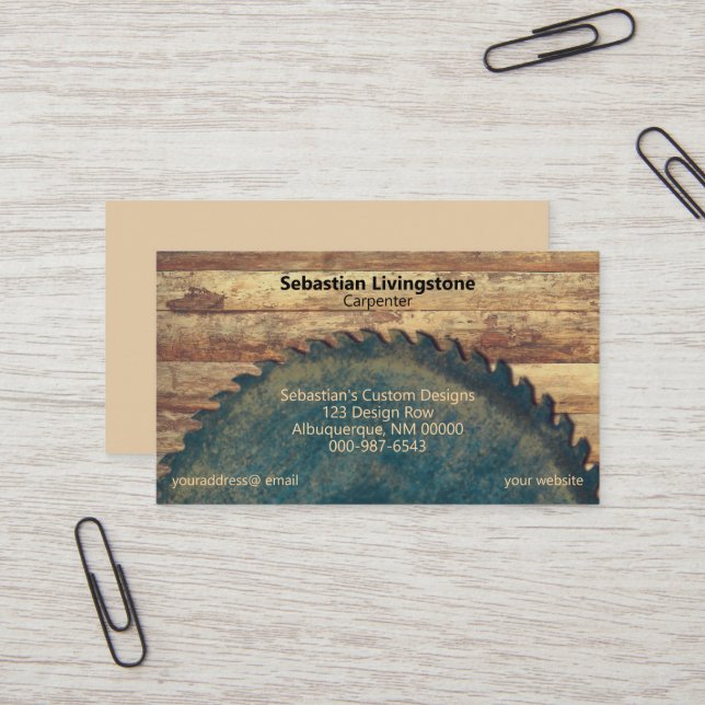 Carte De Visite Rustique Green Circulaire Vache Professionnel (Devant/Arrière en situation)