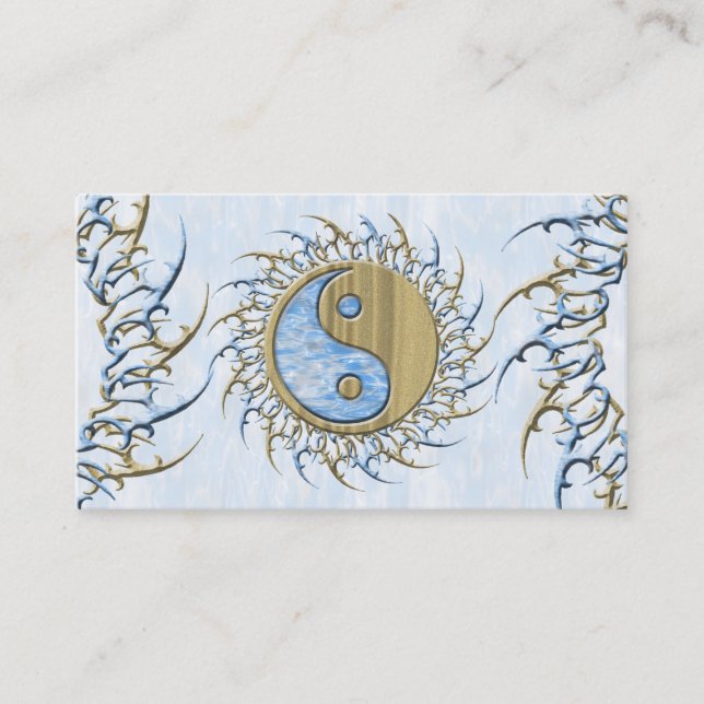 Carte De Visite Sable et eau de la tribu Yin Yang (Devant)