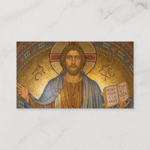 Carte De Visite Sacré Coeur De Jésus Mosaïque