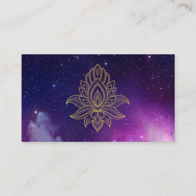 Carte De Visite Sacré cosmique de nébuleuse de galaxie de Hamsa de (Devant)