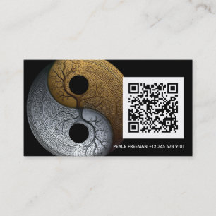 Carte De Visite Sacred Balance Symbole Yin Yang