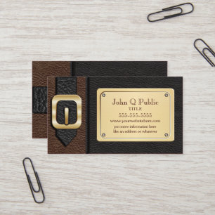 Carte De Visite Saddlebag Brown et noir