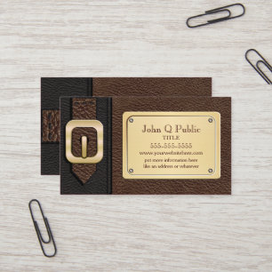 Carte De Visite Saddlebag noir et Brown