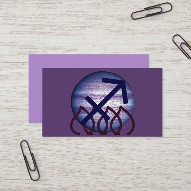 Carte De Visite Sagittarius (Devant/Arrière en situation)