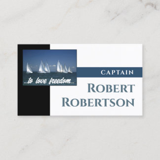 Carte De Visite Sail Boat Captain Ship Nautical Card