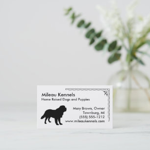 Carte De Visite Saint Bernard Silhouette