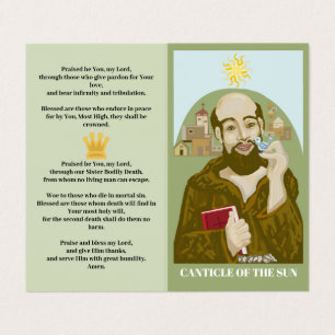 Carte De Visite Saint François Cantique du Soleil