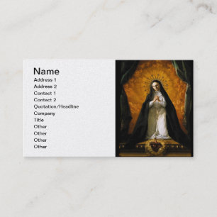 Carte De Visite Saint-Margaret Mary Alacoque Heart - Giaquinto