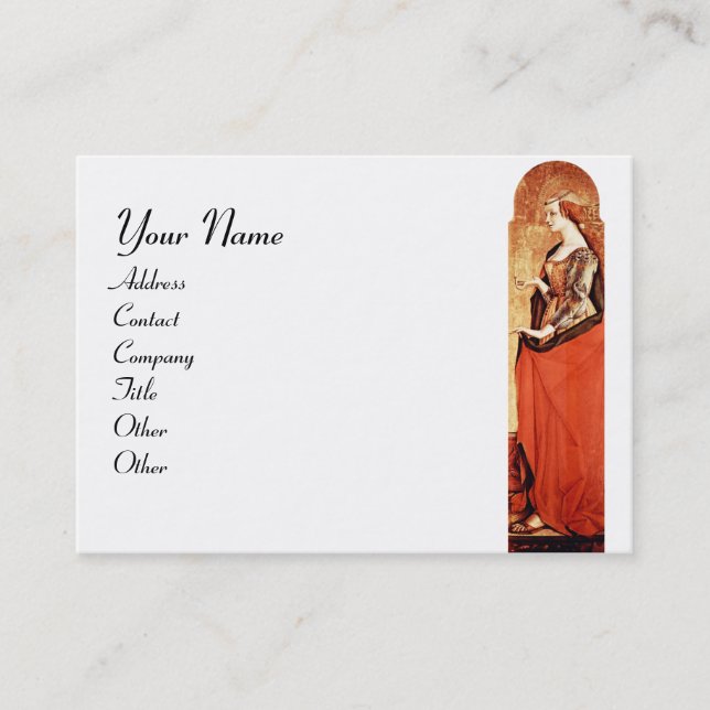 Carte De Visite SAINT MARY MAGDALENE White (Devant)