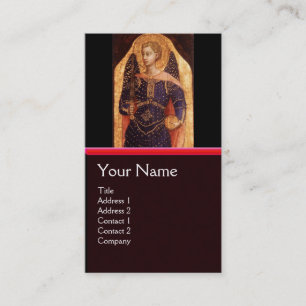CARTE DE VISITE SAINT MICHAEL L'ARCHANGEL AVEC DRAGON