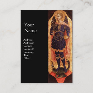 CARTE DE VISITE SAINT MICHAEL L'ARCHANGEL AVEC LE MONOGRAMME DRAGO