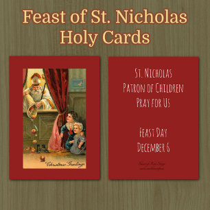 Carte De Visite Saint-Nicolas d'évêque Holy Cards de Myra