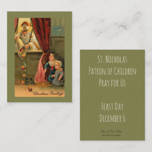 Carte De Visite Saint-Nicolas d'évêque Holy Cards de Myra