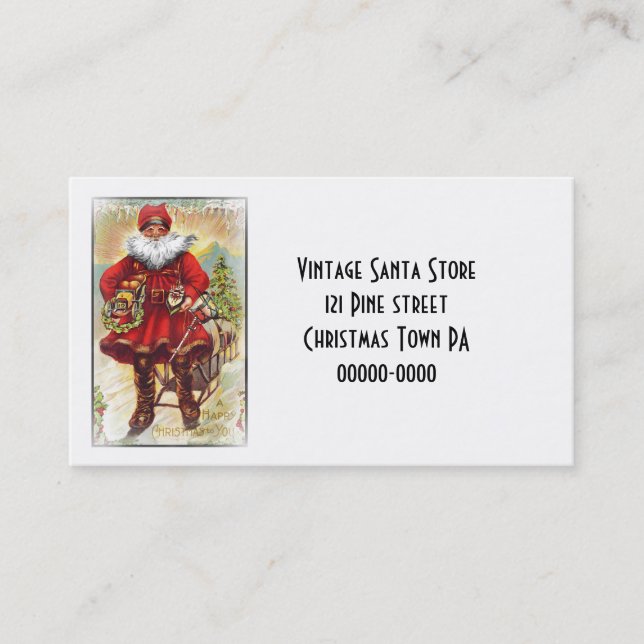 Carte De Visite Saint-Nicolas du XIXe siècle (Devant)