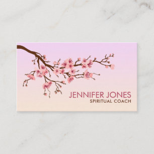 Carte De Visite Sakura Tree - Fleur de cerisier - pastels roses do