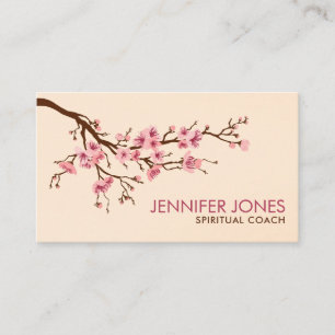 Carte De Visite Sakura Tree - Fleur de cerisier - pastels roses do