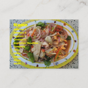 Carte De Visite Salade de Saucisses épicées thaïlandaises ... Alim