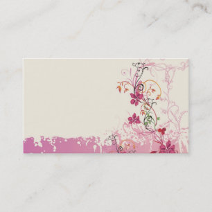 Carte de visite sale de fleurs