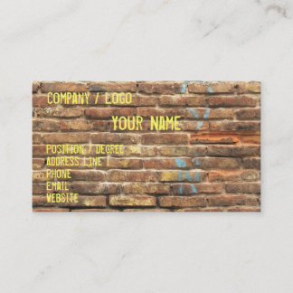 Carte de visite sale de mur