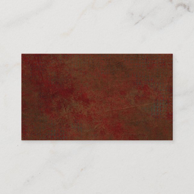 Carte De Visite Sale rouge foncé (Devant)