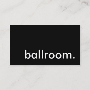 Carte De Visite salle de bal.