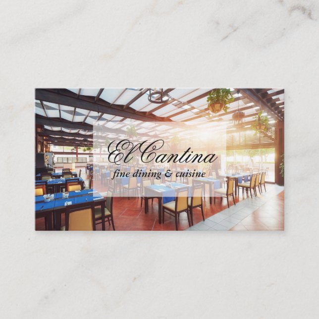 Carte De Visite Salle de restaurant (Devant)
