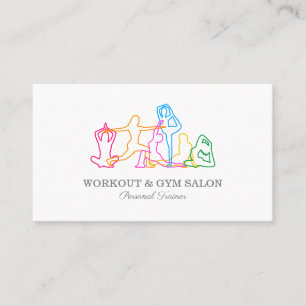 Carte De Visite Salle de sport avec coach personnel