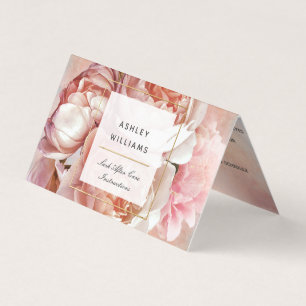 Carte De Visite Salon à lash floral rose roux Lash Lash