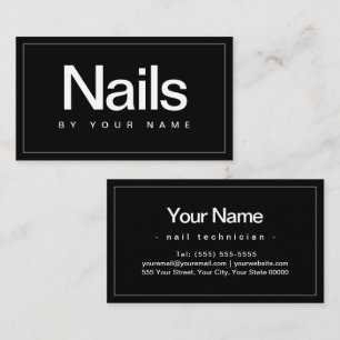Carte De Visite Salon à ongles