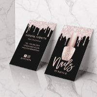 Salon à ongles moderne Rose Gold Drives Nail Manic