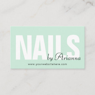 Carte De Visite  Salon à ongles   Nail Tech   Clou Styliste Mentio