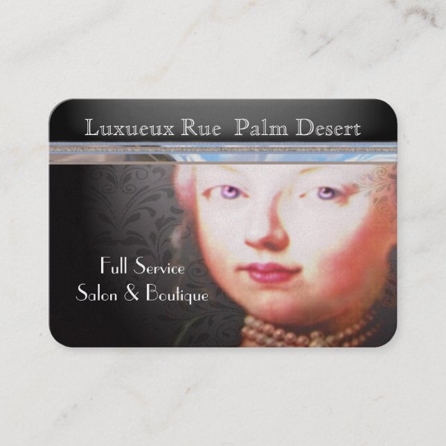 Carte De Visite Salon baroque français de Lorraynna (Devant)