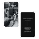 Salon d'artiste moderne de tatouage noir et blanc