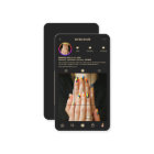 Salon d'artistes de ongles moderne Instagram noir