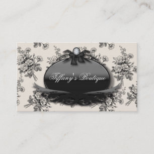 Carte De Visite Salon de beauté à fleurs vintage victorien