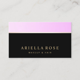 Carte De Visite Salon de beauté Black Lavender Ombre