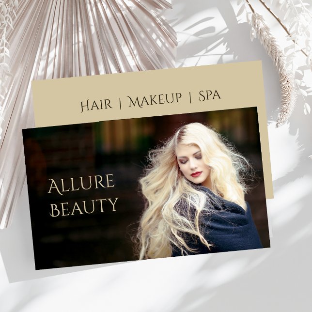 Carte De Visite Salon de beauté, Cheveux, Maquillage, Spa (Beauty Salon, Hair, Makup, Spa Business Card)