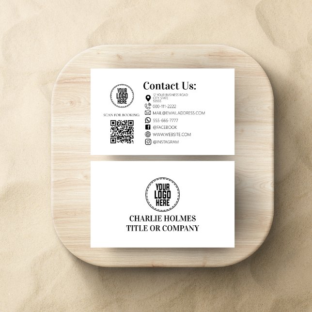 Carte De Visite Salon de beauté Lash Maquillage cheveux QR Code Mi (Créateur téléchargé)