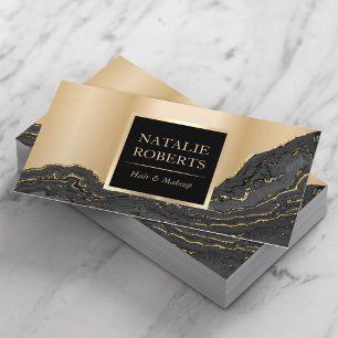 Carte De Visite Salon de beauté pour cheveux de l'artiste maquille