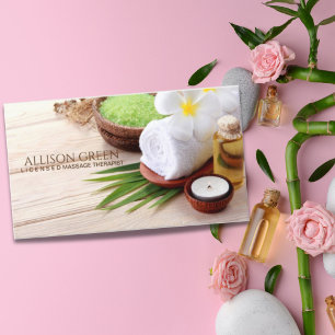 Carte De Visite Salon de beauté SPA d'aromathérapie Massage Salon