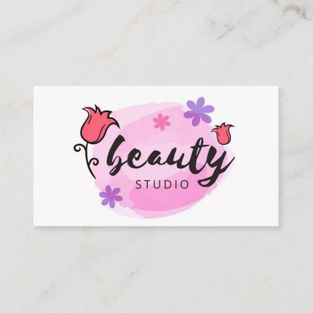 Carte De Visite Salon de beauté vide (Devant)