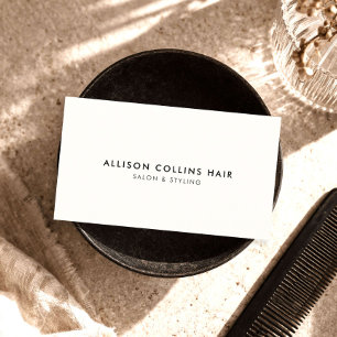 Carte De Visite Salon de coiffeur minimaliste moderne
