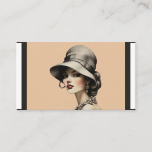 Carte De Visite Salon de coiffure de beauté vintage Parfumerie