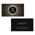 Salon de coiffure de ciseau doré moderne