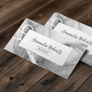 Carte De Visite Salon de coiffure de coiffeur élégant