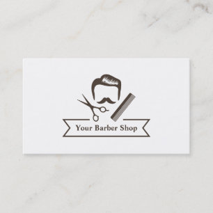 Carte De Visite Salon de coiffure de coupe de cheveux de ciseaux